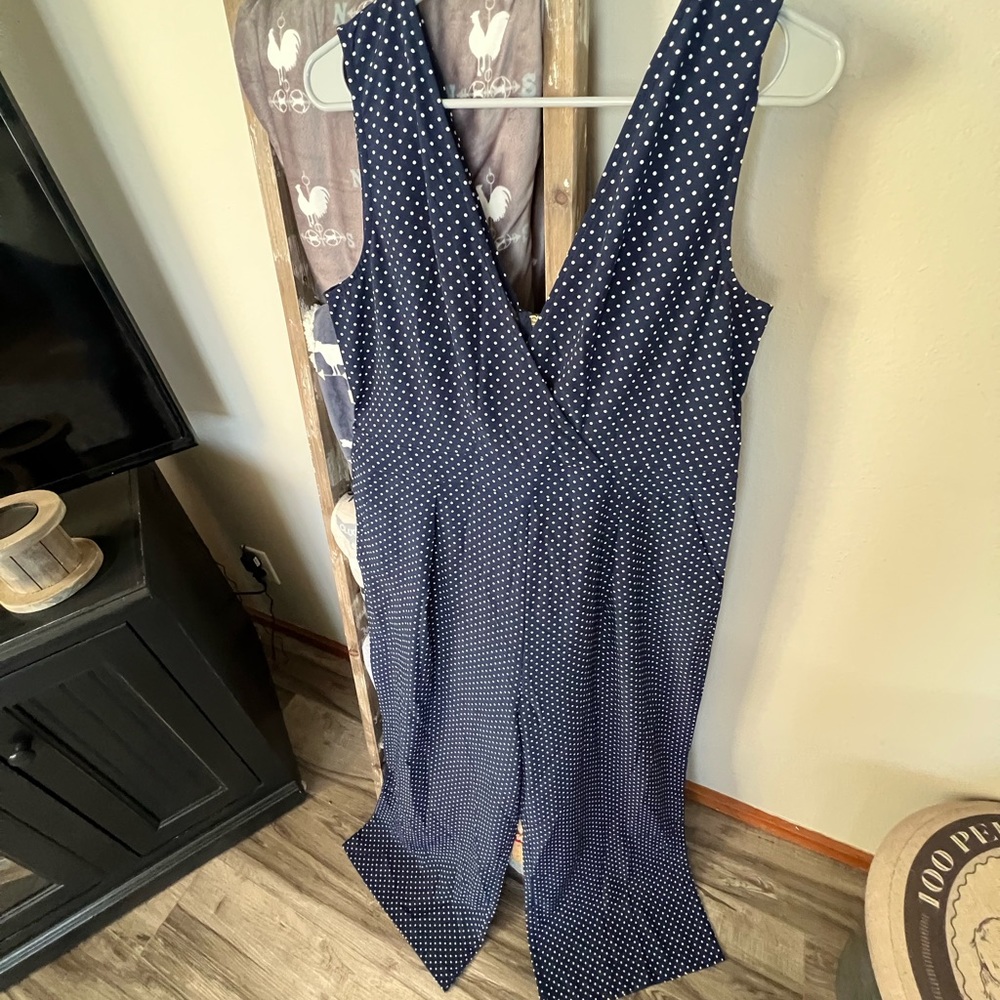Wide Leg VNeck Jumpsuit